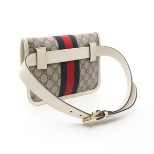 Gucci Ophidia belt bag waist body canvas leather beige white multicolor